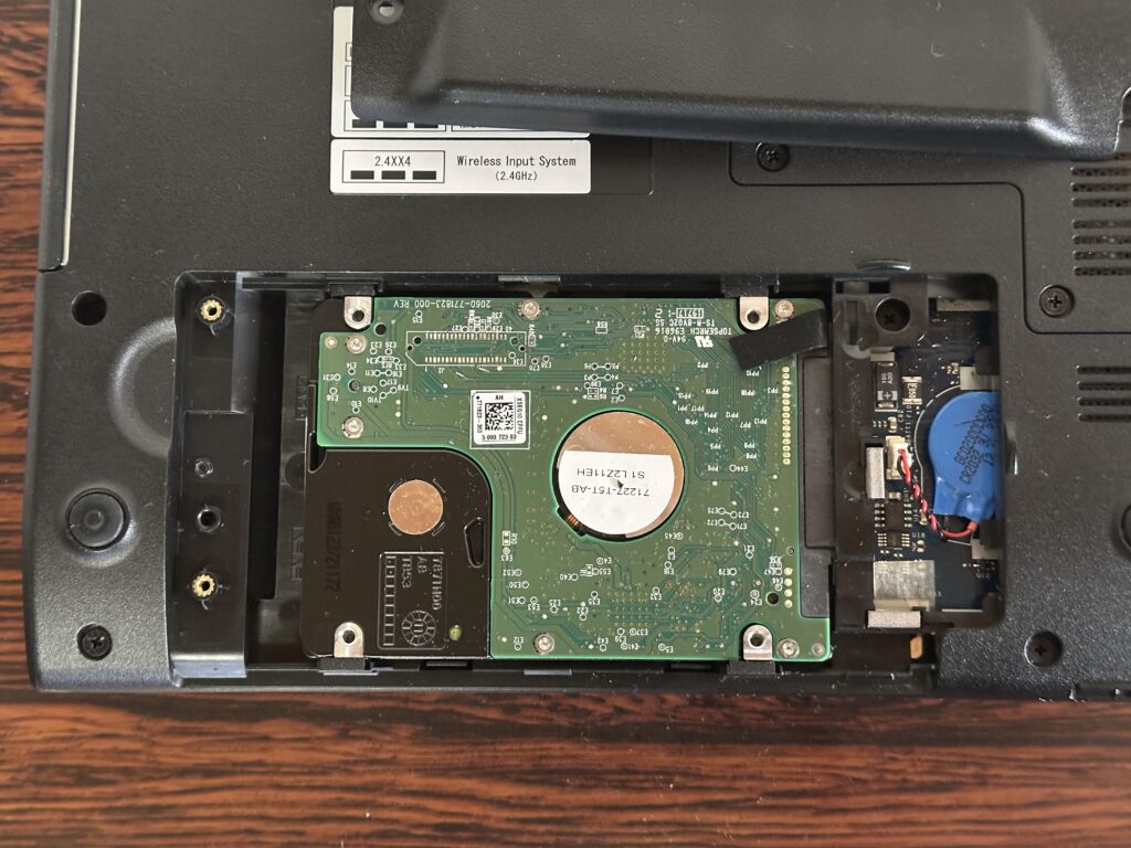 HDDが搭載されています