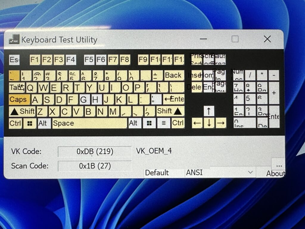 Yoga Slim 7 Carbon 13IAP7 効かないキーの一覧