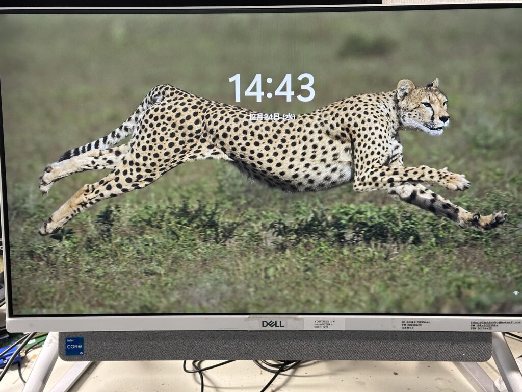 Inspiron 5400 AIO ログイン後に画面が点滅する