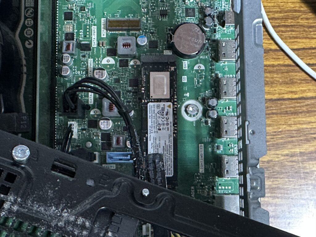 HP 280 Pro G5 SFF SSD交換前