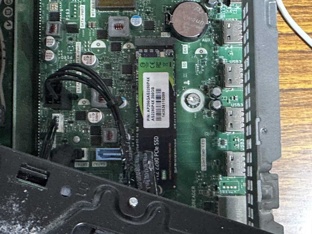 HP 280 Pro G5 SFF SSD交換後